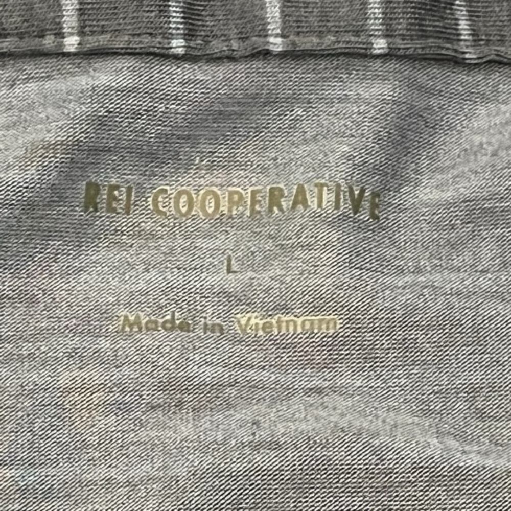 REI Co-op Weathered Blue Striped Polo Shirt Men’s Large‎ | Soft Performance Feel - Picture 7 of 7